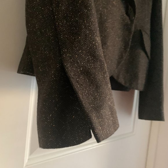 H&M Women’s Wool Blazer Brown Size 4 - Picture 7 of 9